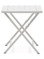ATER white or black 70x70 folding table in black aluminum for home ice cream bars