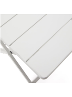 ATER blanco o negro 70x70 Mesa plegable en aluminio negro para casa heladerías
