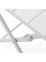 ATER white or black 70x70 folding table in black aluminum for home ice cream bars