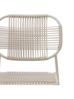 DINORI color choice in synthetic rope and galvanized steel stackable designer chair for home garden terrace furniture