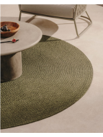 SIR carpet Ø 200 cm in green synthetic fibre