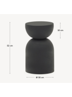 MYSTERE table basse en métal noir de design