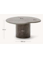 ETER little table in resistant concrete for gardens and terraces