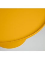 DERTEM round coffee table in yellow metal