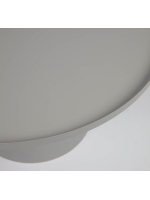 OSLO round coffee table in gris metal