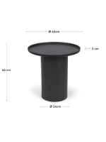 YANI table basse en métal noir de design