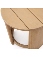 AMAR table basse ⌀ 56 cm en bois d'eucalyptus massif