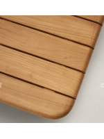 ARMONICA 70x70 cm mesa de centro en madera maciza de teca para jardín o terraza al aire libre