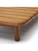 ARMONICA 70x70 cm Couchtisch aus massivem Teakholz für Garten oder Terrasse im Freien