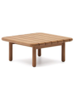 ARMONICA 70x70 cm coffee table in solid teak wood for outdoor garden or terrace