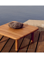 ARMONICA 70x70 cm coffee table in solid teak wood for outdoor garden or terrace