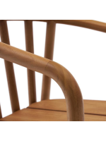 ARMONICA poltrona impilabile sedia con braccioli in legno massello di teak per esterno giardino e terrazzi
