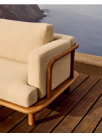 ARMONICA Sofa aus Teakholz für Gartenterrassen im Freien und Haus oder Vertrag im Innenbereich