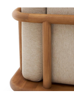 ARMONICA sillón en madera de teca para exterior jardín terrazas e interior hogar o contract