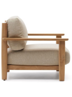 TARIN fauteuil en bois de teck pour les terrasses de jardin en plein air et les intérieurs de maison ou de contrat