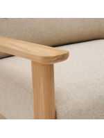 TARIN teak wood armchair for outdoor garden terraces and home or contract interiors