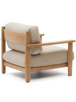 TARIN teak wood armchair for outdoor garden terraces and home or contract interiors