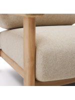 TARIN fauteuil en bois de teck pour les terrasses de jardin en plein air et les intérieurs de maison ou de contrat