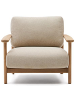 TARIN sillón en madera de teca para exterior jardín terrazas e interior hogar o contract