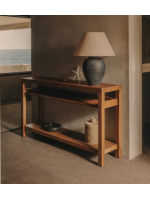 ASHAI 140 cm console in solid teak wood