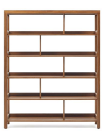 ASHAI 150x185 h cm bookshelf in solid teak wood