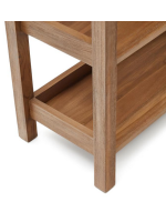 ASHAI 150x185 h cm bookshelf in solid teak wood