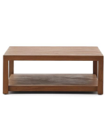ASHAI 90x90 cm Couchtisch aus massivem Teakholz