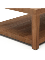 ASHAI 150x70 cm coffee table in solid teak wood