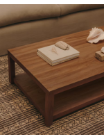 ASHAI 150x70 cm coffee table in solid teak wood