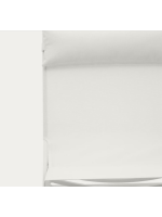 FRENSIS Chaise longue pliante pour l'extérieur en aluminium peint blanc mat pour usage domestique ou contractuel