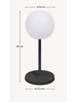 ONDY table lamp with integrated LED for indoor or outdoor