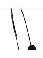 ROSY Applikationslampe aus rattan-Naturfaser und schwarzem Metall