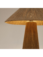 ENNER lampe de table en fibre naturelle de jute