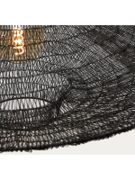 CHIMO suspension lamp in black metal Ø 87 cm