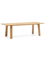 ALEREN tavolo allungabile da 200x95 cm arriva a 295x95 cm con impiallacciatura e legno massello di rovere naturale