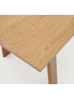 ALEREN tavolo allungabile da 200x95 cm arriva a 295x95 cm con impiallacciatura e legno massello di rovere naturale