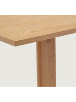 ALEREN tavolo allungabile da 200x95 cm arriva a 295x95 cm con impiallacciatura e legno massello di rovere naturale