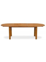 SALINA 120x70 all 180 cm o 150x100 all 200 cm tavolo ovale in legno di keruing per esterno
