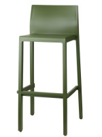 KATE tabouret h75 ou h65 cm choix de couleur en technopolymère empilable pour cuisine snak bar salon de glace salon de jardin