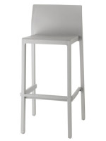 KATE sgabello h75 o h65 cm scelta colore in tecnopolimero impilabile per cucina snak bar gelaterie giardino terrazzo