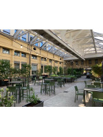 KATE Hocker H75 oder H65 cm Farbwahl in stapelbarer Technopolymer für Küche Snak Bar Eisdiele Gartenterrasse