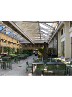 KATE sgabello h75 o h65 cm scelta colore in tecnopolimero impilabile per cucina snak bar gelaterie giardino terrazzo