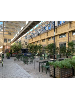 KATE sgabello h75 o h65 cm scelta colore in tecnopolimero impilabile per cucina snak bar gelaterie giardino terrazzo