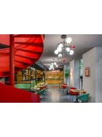 GIULIA POP Wahl Farbe Stoff und Beine in Anthrazit Metall Stuhl Design Haus oder Vertrag