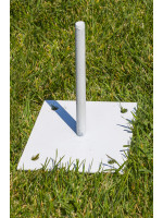 90 DEGREES and base aluminium POLE for fabric for outdoor shade sails