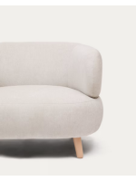 SHASOW en tejido antimanchas y sillón de diseño con patas de madera