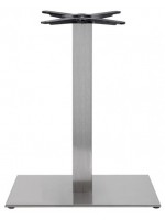 TIFFANY base h 73 in satin or polished stainless steel for table top chalet restaurant ice cream parlor