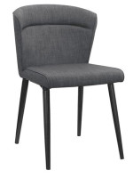 INSTA metallo scelta colore in ecopelle o in tessuto sedia imbottita