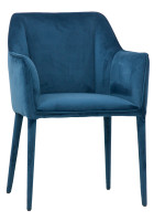 CABER con braccioli sedia in velluto scelta colore poltroncina design casa living soggiorno studio