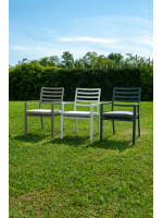 ARPA aluminum color choice chair with armrests stackable and with cushion for home garden bar cafe restaurants hotel